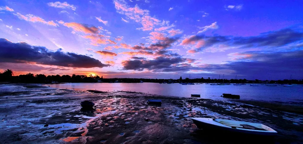 Sunset On The River